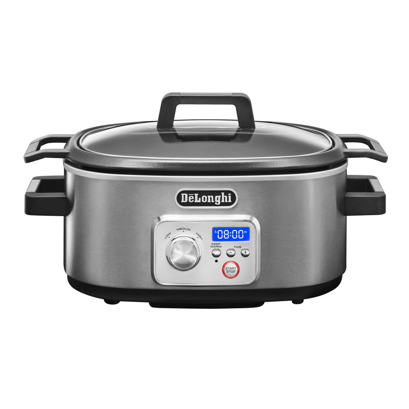DeLonghi Livenza Programmable 6 qt. Slow Cooker with StovetopSafe Pot